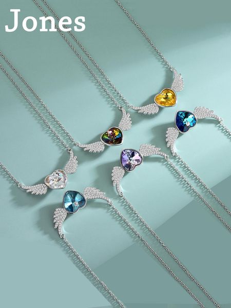necklaces s925 sterling silver angel wings necklace women's fashion simple austrian heartshaped crystal collarbone chain wholesale 1 or
necklaces s925 sterling silver angel wings necklace women's fashion simple austrian heartshaped crystal collarbone chain wholesale 1 or