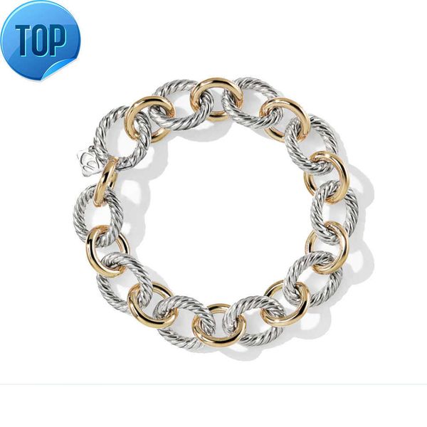 fashion new arrival gold plated designer bracelet 925 sterling silver two tone color splicing chain cable wire twist bracelet
fashion new arrival gold plated designer bracelet 925 sterling silver two tone color splicing chain cable wire twist bracelet