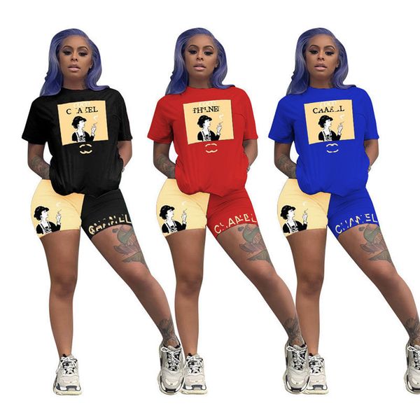 2023 brand women letter tracksuits summer two piece sets short sleeve t-shirt shorts fashion sports suit crew neck outfits pullover jogging, Gray
2023 brand women letter tracksuits summer two piece sets short sleeve t-shirt shorts fashion sports suit crew neck outfits pullover jogging, Gray