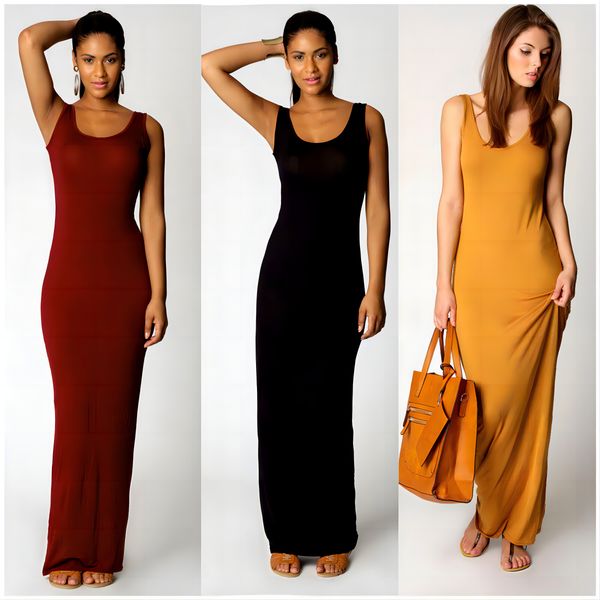 stylish yoga women vest tank maxi dress silk stretchy casual summer long dresses sleeveless backless lady dress clothing yoga, Black;gray
stylish yoga women vest tank maxi dress silk stretchy casual summer long dresses sleeveless backless lady dress clothing yoga, Black;gray