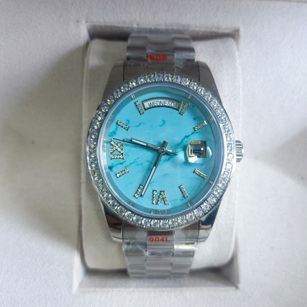 st9 day mens watches date automatic 2813 movement lady 40mm 904l stainless steel strap sapphire with diamond folding buckle 36mm watches wat, Slivery;brown
st9 day mens watches date automatic 2813 movement lady 40mm 904l stainless steel strap sapphire with diamond folding buckle 36mm watches wat, Slivery;brown