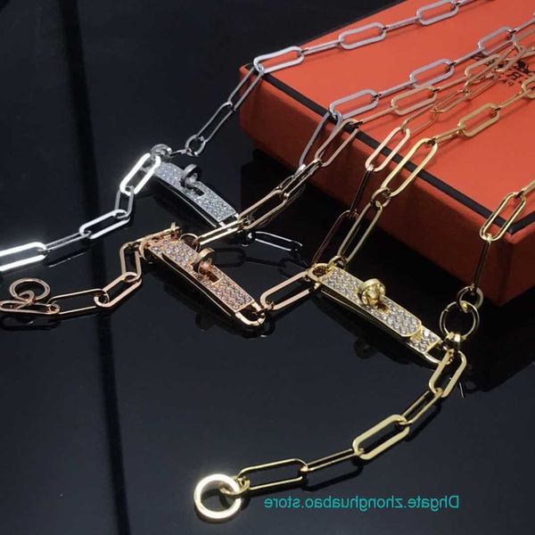 8a quality factory wholesale h ermes bangle for sale v gold high new pig nose inlaid diamond multi section neckchain korean style rose penda, Black
8a quality factory wholesale h ermes bangle for sale v gold high new pig nose inlaid diamond multi section neckchain korean style rose penda, Black