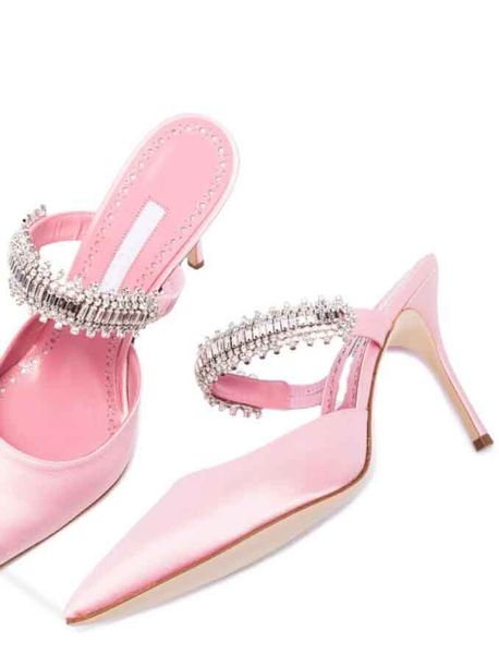 women sandal pink high heel slide heels lutara strass strap crystal embellished silk heel mules shoes sandals pointed pumps luxury designer, Black
women sandal pink high heel slide heels lutara strass strap crystal embellished silk heel mules shoes sandals pointed pumps luxury designer, Black