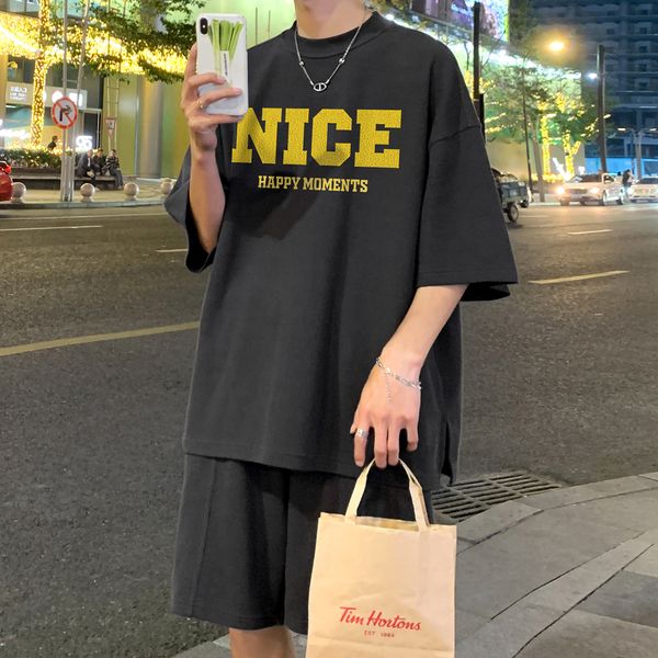 men's tracksuits summer short sleeve t-shirt suit youth casual sports two-piece waffle ger everything goes with five cent pants shorts0, Gray
men's tracksuits summer short sleeve t-shirt suit youth casual sports two-piece waffle ger everything goes with five cent pants shorts0, Gray