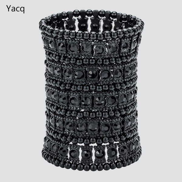 bangle yacq multilayer stretch cuff bracelet women crystal wedding bridal fashion jewelry gifts for her wife b13 wholesale dropshipping, Black
bangle yacq multilayer stretch cuff bracelet women crystal wedding bridal fashion jewelry gifts for her wife b13 wholesale dropshipping, Black