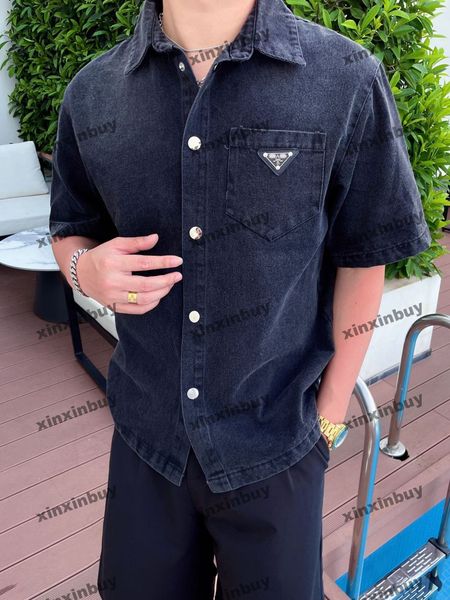xinxinbuy men designer tee t shirt 23ss metal triangle label pocket denim tie dye short sleeve cotton women black white s-2xl, Black;brown
xinxinbuy men designer tee t shirt 23ss metal triangle label pocket denim tie dye short sleeve cotton women black white s-2xl, Black;brown