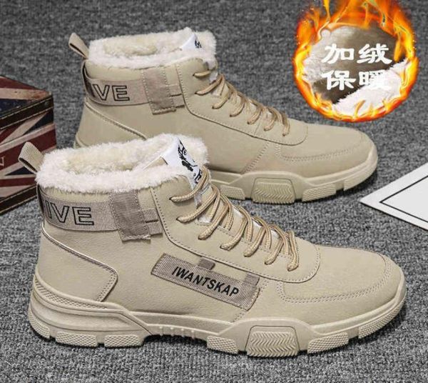 ankle men snow boots winter warm laceup shoes 2021 new fashion flock plush winter shoe plus size3038429, Black 
ankle men snow boots winter warm laceup shoes 2021 new fashion flock plush winter shoe plus size3038429, Black
