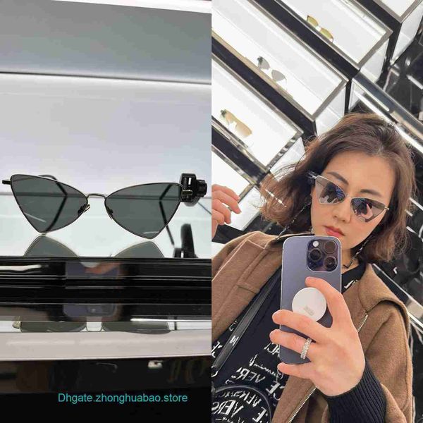 y s l luxury designer sunglasses for sale women's triangle, White;black