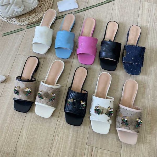2023 womens 100% leather slipper square toe interlocking g sandal designer women slides rhinestone ornament buckles flip flops slippers meta, Black
2023 womens 100% leather slipper square toe interlocking g sandal designer women slides rhinestone ornament buckles flip flops slippers meta, Black