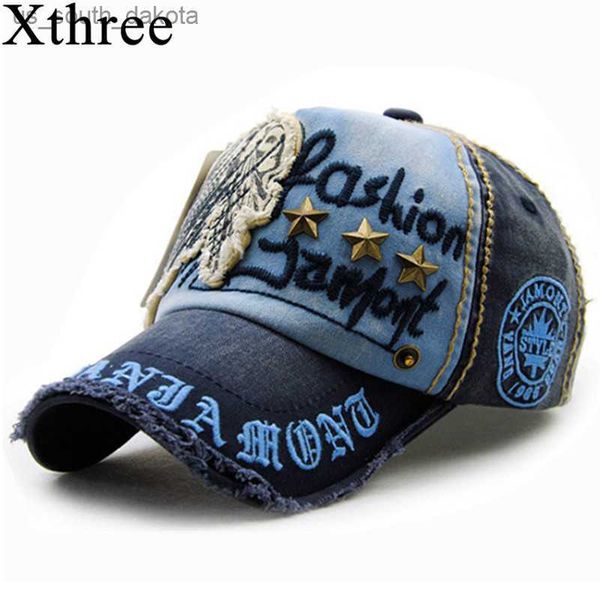 ball caps xthree brand cotton fashion embroidery antique style baseball cap casquette snapback hat for men women l230523, Blue;gray
ball caps xthree brand cotton fashion embroidery antique style baseball cap casquette snapback hat for men women l230523, Blue;gray