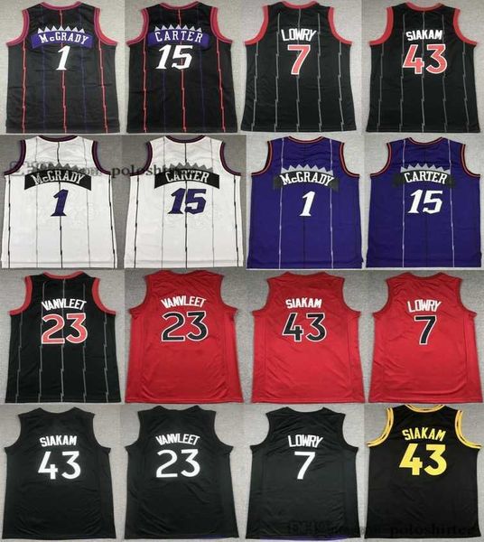 Tracy 1 McGrady Basketball Jerseys City 23 Fred VanVleet 15 Vince Carter 43 Pascal Siakam Jersey edition Men Kids Youth Breathable, As photo
Tracy 1 McGrady Basketball Jerseys City 23 Fred VanVleet 15 Vince Carter 43 Pascal Siakam Jersey edition Men Kids Youth Breathable, As photo