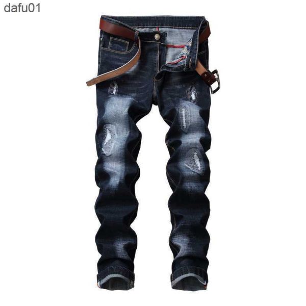 men's jeans men's jeans men denim straight worn out european and american classic long brand fashion pants 230211 l230520 l230520, Blue
men's jeans men's jeans men denim straight worn out european and american classic long brand fashion pants 230211 l230520 l230520, Blue