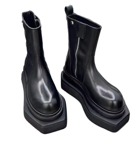 double sole women chelsea boots 7cm height increasing genuine leather fashion party shoes female mid calf winter boot6887634, Black
double sole women chelsea boots 7cm height increasing genuine leather fashion party shoes female mid calf winter boot6887634, Black
