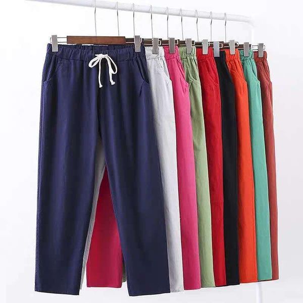 capris spring summer woman pants cotton linen elastic waist harem pants loose casual solid linens ankle length capris women's trousers, Black;white
capris spring summer woman pants cotton linen elastic waist harem pants loose casual solid linens ankle length capris women's trousers, Black;white