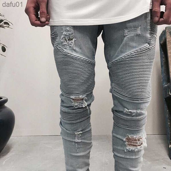 men's jeans wholesale slp blue/black destroyed mens slim denim straight biker skinny jeans casual long men ripped jeans size 28-38 l230
men's jeans wholesale slp blue/black destroyed mens slim denim straight biker skinny jeans casual long men ripped jeans size 28-38 l230