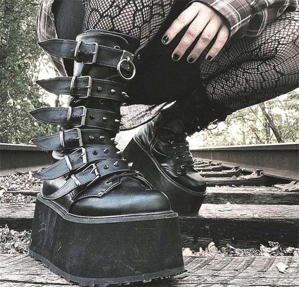 gigifox big size 43 black gothic motorcycle boots zip high heel punk rivets chunky platform midcalf women boots shoes women 220815919372
gigifox big size 43 black gothic motorcycle boots zip high heel punk rivets chunky platform midcalf women boots shoes women 220815919372