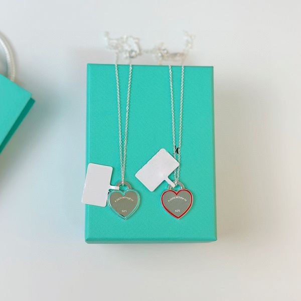 t home simple love enamel blue red pink peach heart necklace female ins european and american cross-border e-commerce heart-shaped pendant c, Silver
t home simple love enamel blue red pink peach heart necklace female ins european and american cross-border e-commerce heart-shaped pendant c, Silver