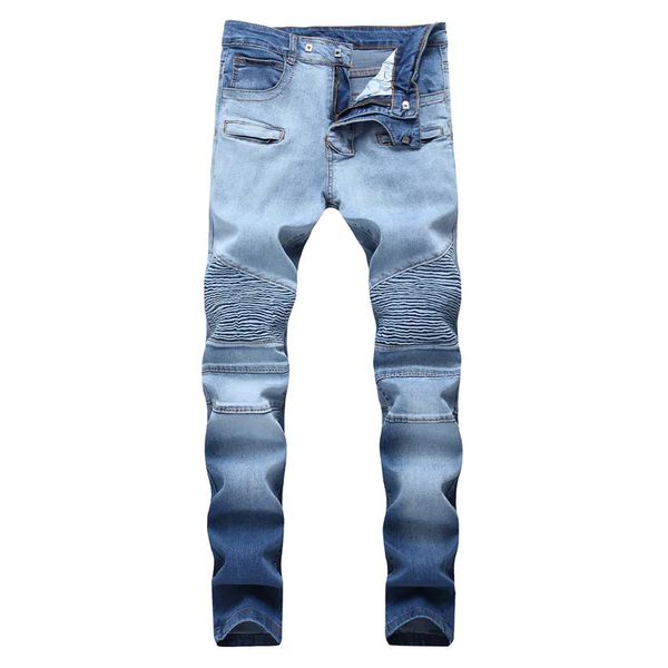embroidery men's jeans designer jeans knee skinny straight size 28-40 motorcycle trendy long straight hole high street denim pants, Blue
embroidery men's jeans designer jeans knee skinny straight size 28-40 motorcycle trendy long straight hole high street denim pants, Blue