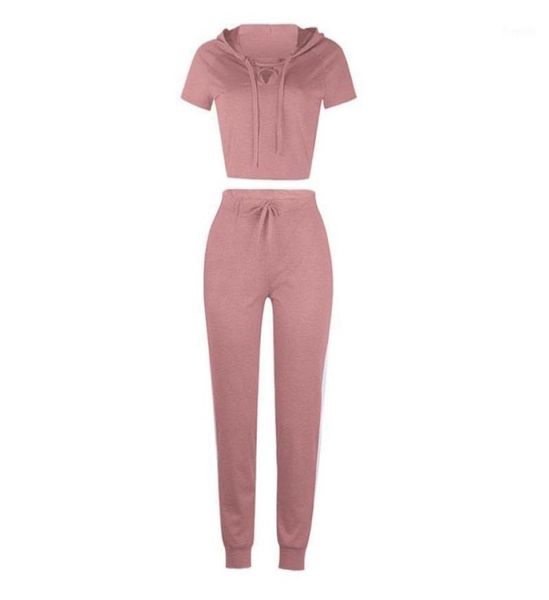 running sets women pure color sportswear hooded hoodie short sleeves cropped and pants set for yoga fitness tracksuit out7983544, Black;blue
running sets women pure color sportswear hooded hoodie short sleeves cropped and pants set for yoga fitness tracksuit out7983544, Black;blue