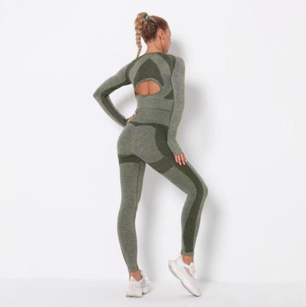 women seamless yoga set gym clothing fitness leggings cropped shirts sport suit long sleeve tracksuit active wear y416821874, White;red
women seamless yoga set gym clothing fitness leggings cropped shirts sport suit long sleeve tracksuit active wear y416821874, White;red