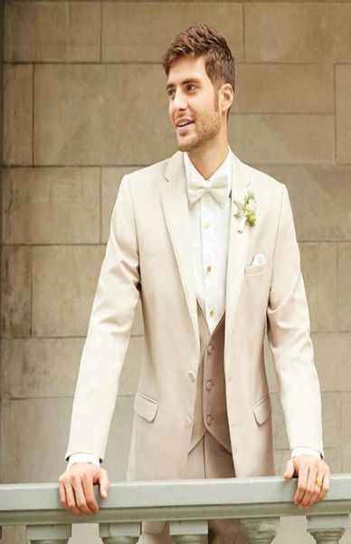 new custom beige slim fit men suits wedding tuxedos 3 pieces jacketpantsvest groomsman suits man ptom wear 5388980065, Black;gray
new custom beige slim fit men suits wedding tuxedos 3 pieces jacketpantsvest groomsman suits man ptom wear 5388980065, Black;gray