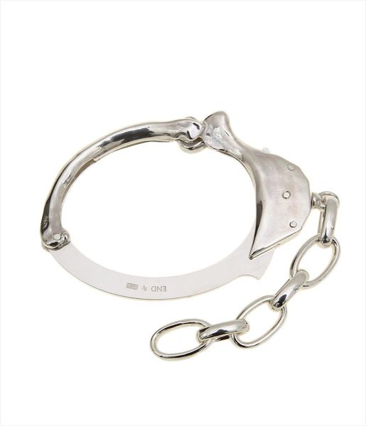 bangle bone shape handcuffs bracelet sterling silver tone chain hip hop street fashion style jewelry accessories, Black
bangle bone shape handcuffs bracelet sterling silver tone chain hip hop street fashion style jewelry accessories, Black