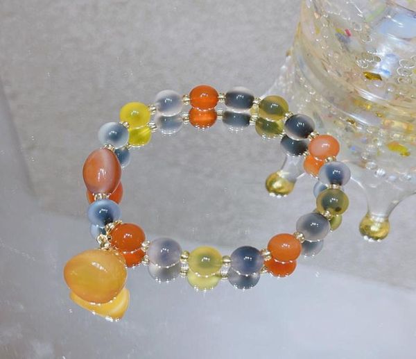 colorful sugar heart agate bracelet female ethnic style chalcedony lotus pendant bracelet personality trendy girlfriends hand jewe3361059, Golden;silver
colorful sugar heart agate bracelet female ethnic style chalcedony lotus pendant bracelet personality trendy girlfriends hand jewe3361059, Golden;silver