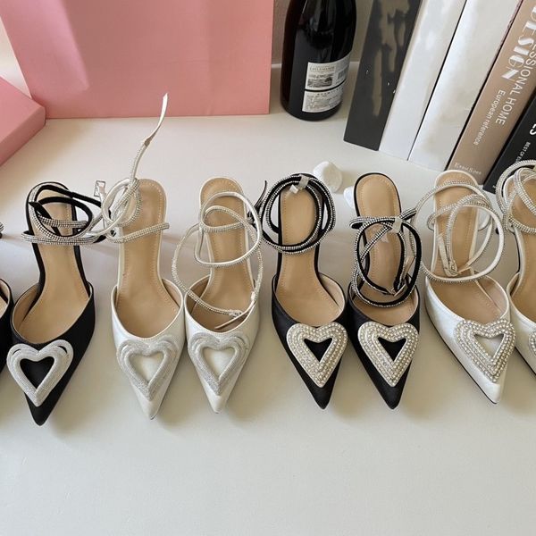 mach&mach satin sandals womens stiletto leather sole high heels 8cm pointed toe diamond crystals heart heeled brand sandal luxury designer p, Black
mach&mach satin sandals womens stiletto leather sole high heels 8cm pointed toe diamond crystals heart heeled brand sandal luxury designer p, Black