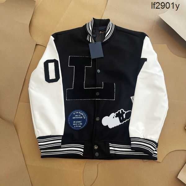 flocking leather sleeves baseball coat uniform fashion jacket single breasted warm jackets couples women men varsity coats mens designer clo, Black;brown
flocking leather sleeves baseball coat uniform fashion jacket single breasted warm jackets couples women men varsity coats mens designer clo, Black;brown