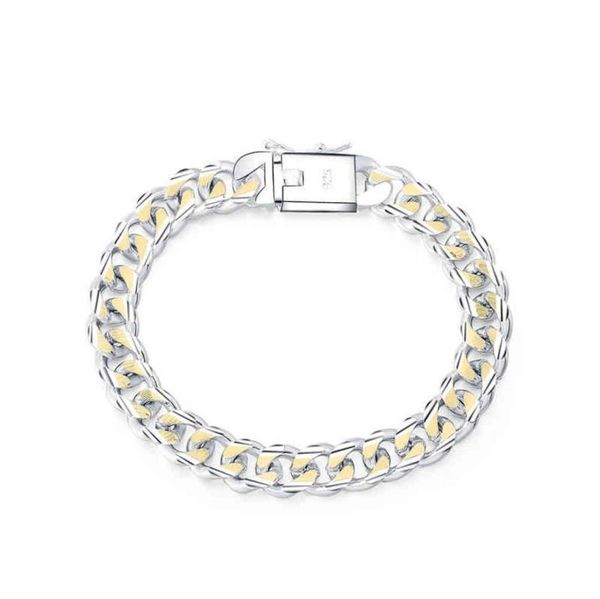 men039s jewelry bracelet pulseras 925 silver 10mm width 21cm thick exquisite fashion women039s fine9029706, Golden;silver
men039s jewelry bracelet pulseras 925 silver 10mm width 21cm thick exquisite fashion women039s fine9029706, Golden;silver