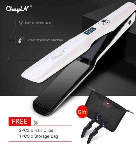 3d rotating hair straightener professional ptc hair styling iron fast heating flat iron with wide heating plate and lcd screen 0 21731237, Black
3d rotating hair straightener professional ptc hair styling iron fast heating flat iron with wide heating plate and lcd screen 0 21731237, Black