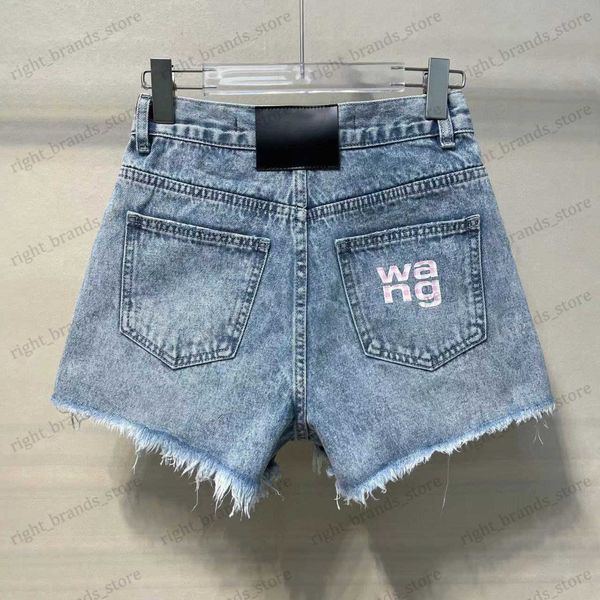 women's shorts 2023 fashion luxury ladies denim shorts europe and the united states style letter print high waist loose wide leg pants, White;black
women's shorts 2023 fashion luxury ladies denim shorts europe and the united states style letter print high waist loose wide leg pants, White;black