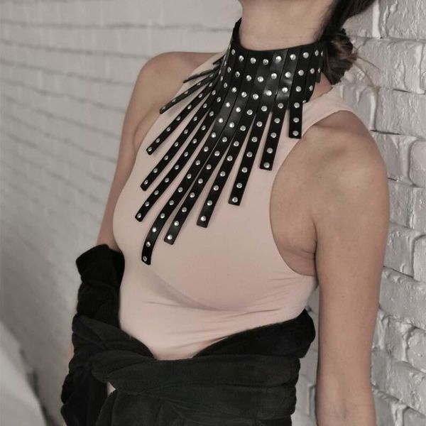 necklaces new goth punk black leather collar choker necklace gothic fashion cool chocker clothing necklace for women jewelry, Silver
necklaces new goth punk black leather collar choker necklace gothic fashion cool chocker clothing necklace for women jewelry, Silver