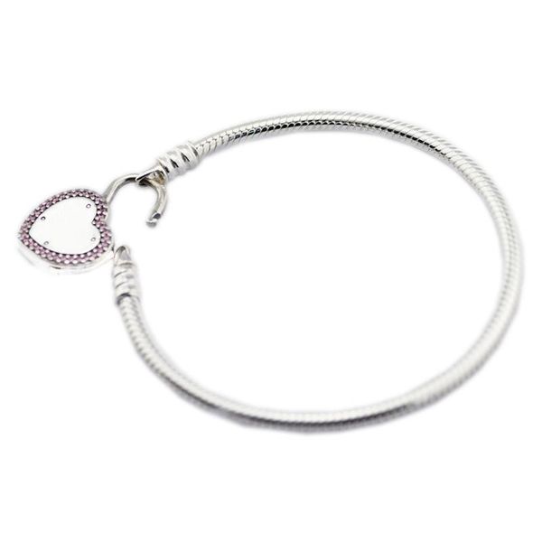 bangle 925 sterlingsilver charm bracelet moments smooth bracelet with lock your promise clasp for women bracelet diy jewelry, Black
bangle 925 sterlingsilver charm bracelet moments smooth bracelet with lock your promise clasp for women bracelet diy jewelry, Black