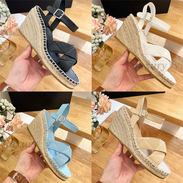 designer sandals women thick sole high heels grass woven sole sandals cross strap summer shoes lady platform flip flops size 35-40, Black
designer sandals women thick sole high heels grass woven sole sandals cross strap summer shoes lady platform flip flops size 35-40, Black