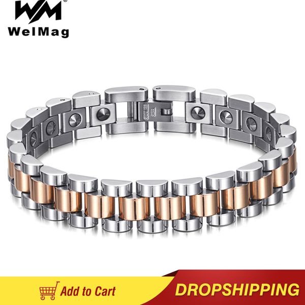 bangle welmag pure germanium healing bracelets bangles for women stainless steel arthritis bracelet femme rose gold color wristband, Black
bangle welmag pure germanium healing bracelets bangles for women stainless steel arthritis bracelet femme rose gold color wristband, Black