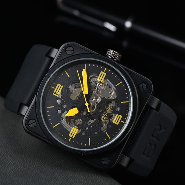 2023 new watch men's leisure diamond watches gold steel case rubber mechanical automatic wristwatch strap male relogio masculino br7, Slivery;brown
2023 new watch men's leisure diamond watches gold steel case rubber mechanical automatic wristwatch strap male relogio masculino br7, Slivery;brown