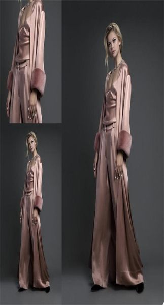 3 piece wedding robe long sleeves ribbon sleep wear custom made pajamas wedding robe nightgown fur soft silk satin coatpantinsi6487289, White
3 piece wedding robe long sleeves ribbon sleep wear custom made pajamas wedding robe nightgown fur soft silk satin coatpantinsi6487289, White