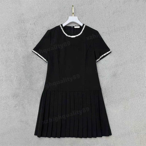 black diamonds pleated women dress summer casual clothing collar cuffs stapled letter crew neck dresses pressed pleated simple designer dres, Black;gray
black diamonds pleated women dress summer casual clothing collar cuffs stapled letter crew neck dresses pressed pleated simple designer dres, Black;gray