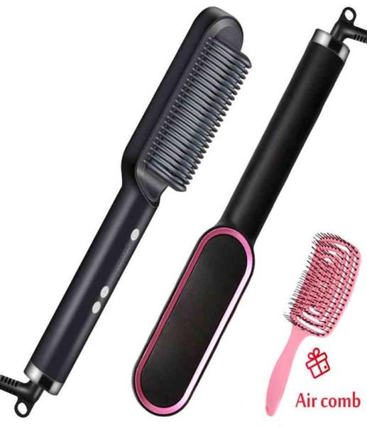 multifunctional hair straightener brush 2 in 1 heating hair comb brush antiscald iron straightening brush styler tools 2112246839744, Black
multifunctional hair straightener brush 2 in 1 heating hair comb brush antiscald iron straightening brush styler tools 2112246839744, Black