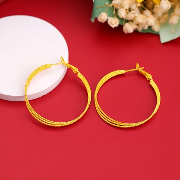 women hoop earrings round circle style fashion real 18k yellow gold filled simple jewelry gift, Golden;silver
women hoop earrings round circle style fashion real 18k yellow gold filled simple jewelry gift, Golden;silver