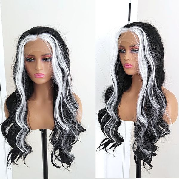 synthetic lace front wig highlight silver grey wig mix color synthetic lace wigs women's wig daily use cosplay wig, Black
synthetic lace front wig highlight silver grey wig mix color synthetic lace wigs women's wig daily use cosplay wig, Black