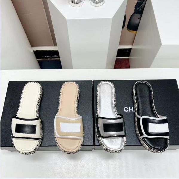 designer ch spring/summer popular slippers customized sheepskin sandals original large sole casual shoes summer essential women's shoes, Black
designer ch spring/summer popular slippers customized sheepskin sandals original large sole casual shoes summer essential women's shoes, Black