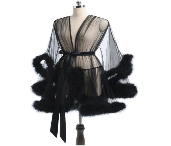 sleepwear short feather robe dressing gown bridal boudoir sheer robe tulle illusion birthday costume9207254, White
sleepwear short feather robe dressing gown bridal boudoir sheer robe tulle illusion birthday costume9207254, White