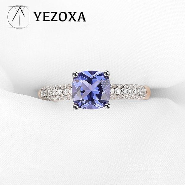 rings 925 sterling silver women's ring created tanzanite gemstone rings 2021 trend rose gold plated elegant anniversary fine jewelry, Slivery;golden
rings 925 sterling silver women's ring created tanzanite gemstone rings 2021 trend rose gold plated elegant anniversary fine jewelry, Slivery;golden