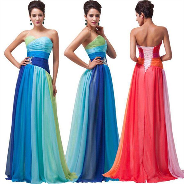long prom dresses colourful crystal pleats sweetheart chiffon a-line lace-up plus size graduation cocktail homecoming formal evening party g, Black
long prom dresses colourful crystal pleats sweetheart chiffon a-line lace-up plus size graduation cocktail homecoming formal evening party g, Black