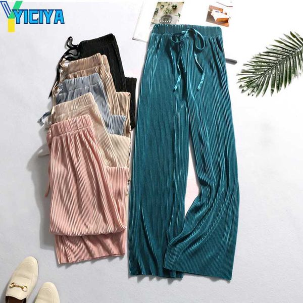 yiciya dasswei summer wide leg pants for women casual elastic high waist 2023 new fashion loose long pants pleated pant trousers femme, Black;white
yiciya dasswei summer wide leg pants for women casual elastic high waist 2023 new fashion loose long pants pleated pant trousers femme, Black;white