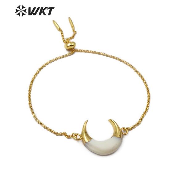 bangle wtb500 natural shell bracelet crescent shape white shell bracelet with gold electroplated chain fashion woman shell jewelry, Black
bangle wtb500 natural shell bracelet crescent shape white shell bracelet with gold electroplated chain fashion woman shell jewelry, Black