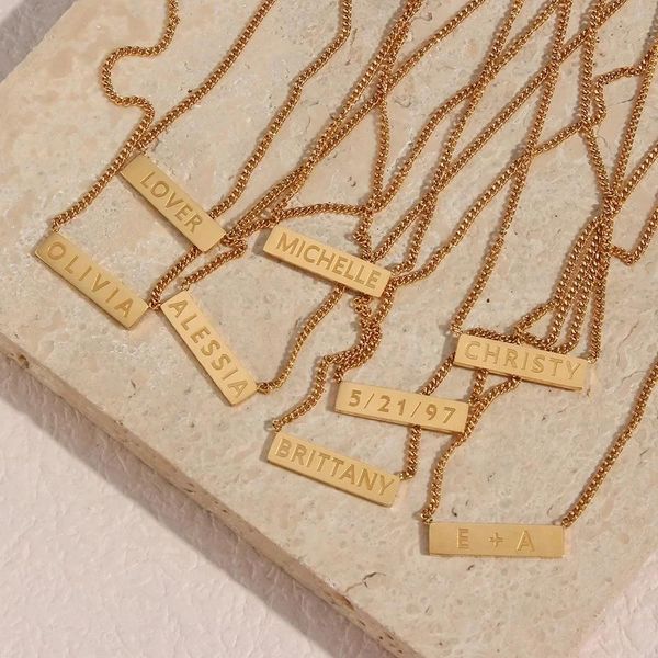 necklaces 2022 new personalized name necklace gold plated stainless steel waterproof jewelry gift for women girls personal text chain, Silver
necklaces 2022 new personalized name necklace gold plated stainless steel waterproof jewelry gift for women girls personal text chain, Silver