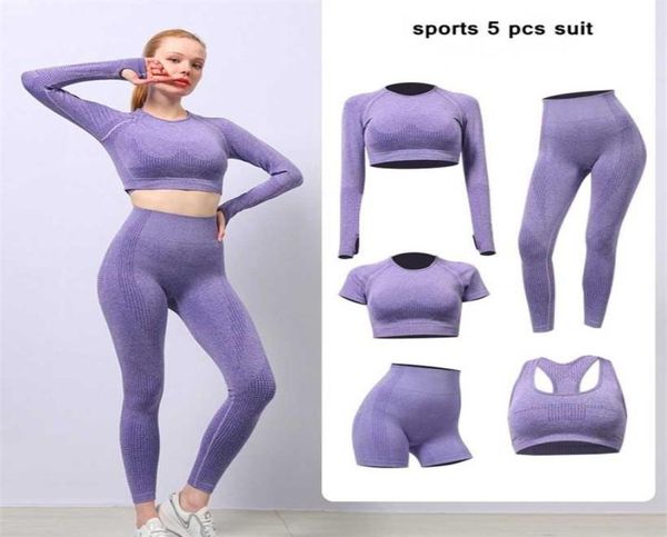 5 pcs seamless yoga set gym clothing fitness sportswear cropped shirts sport bra women high waist leggings sports suit 2201123968670, White;red
5 pcs seamless yoga set gym clothing fitness sportswear cropped shirts sport bra women high waist leggings sports suit 2201123968670, White;red